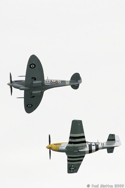  A8V7923 Spitfire and Mustang